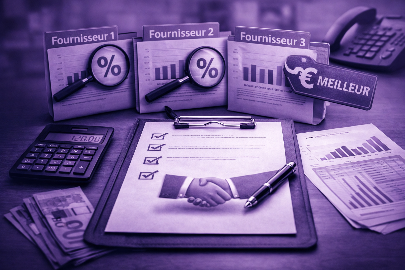 Nous consultons l'ensemble des fournisseurs du marché